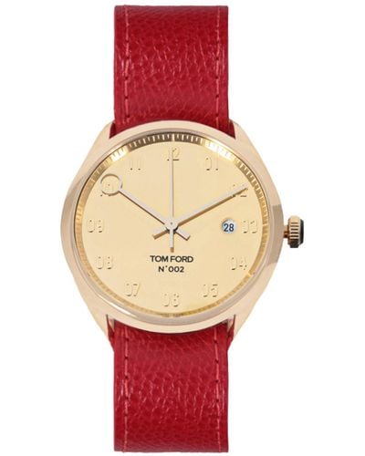 Tom Ford 002 Strap Watch - Red