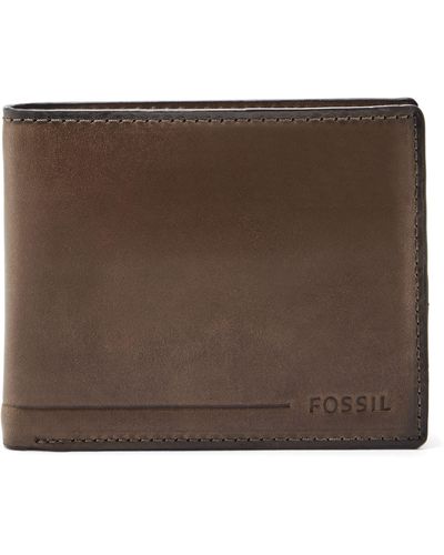 Fossil Allen Rfid Passcase Wallet Sml1549201 - Brown