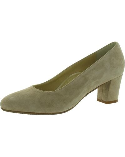 Eric Michael Faux Suede Slip-on Pumps - Green