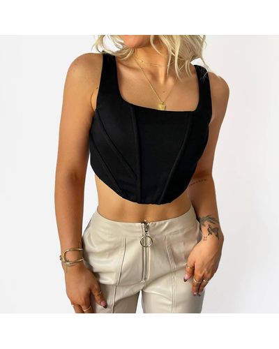 Blouse Femme Mustard Seed Manches Longues En Dentelle Pêche Et Noir - Taille M - Occasion Très Bon état
