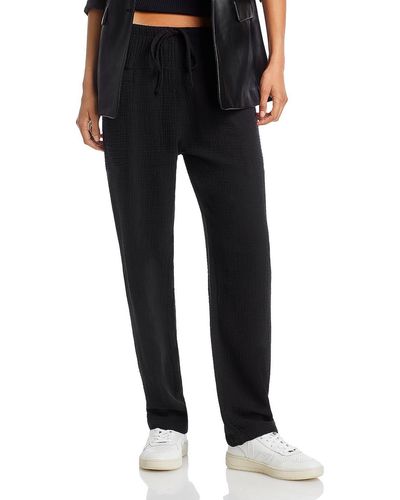 Rails Darby Cotton Relaxed Wide Leg Pants - Black