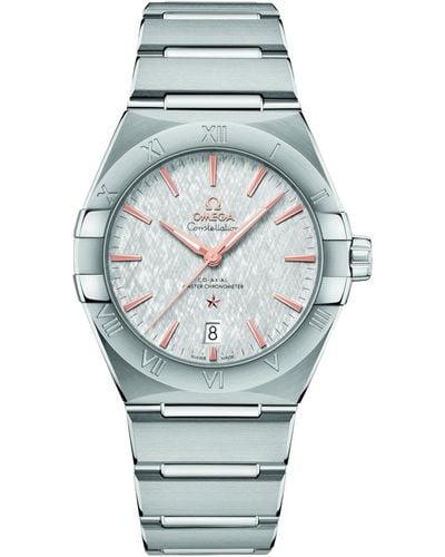 Omega Constellation Gray Dial Watch - Metallic