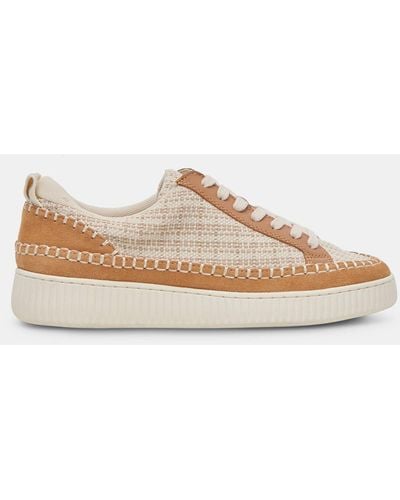 Dolce Vita Nicona Sneakers Brown Woven - Natural