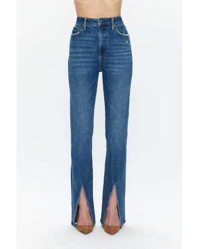 Pistola Colleen High Rise Slim Jeans - Blue