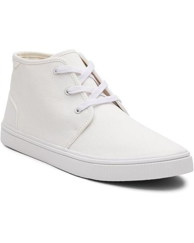 TOMS Carlo Mid Canvas Lifestyle High-top Sneakers - White