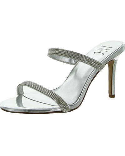 INC Lucena Embellished Slip On Dress Sandals - Gray