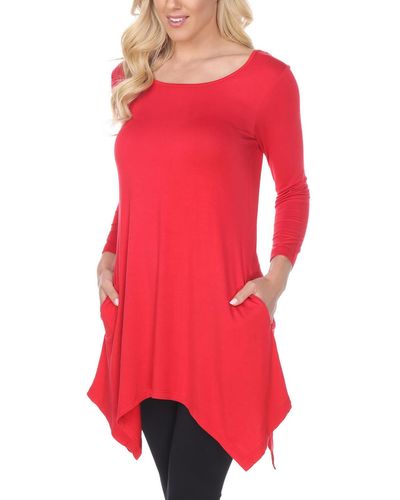 Break On Through Raw Silk Blouse - Red