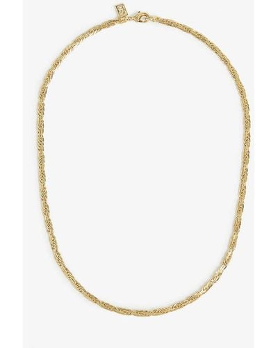 Crystal Haze Jewelry Mommo Woven Chain Necklace - White