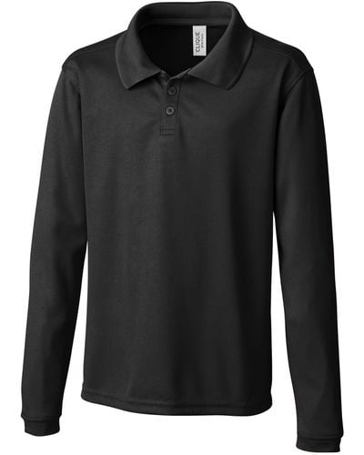 Clique L/s Spin Youth Polo - Black