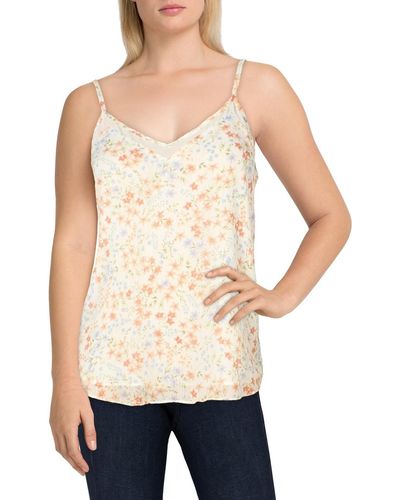 1.STATE Chiffon Floral Blouse - Natural