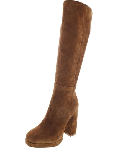 Steve Madden Marcello Suede Mid-calf Boots - Brown