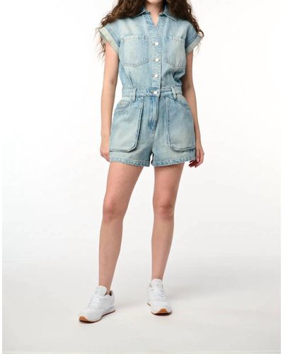 Blank NYC Big Shot Romper - Blue