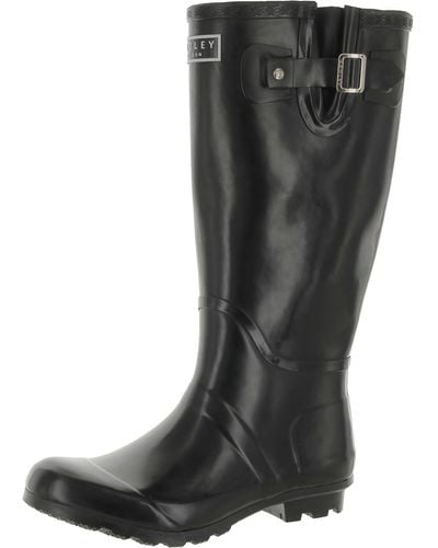 Radley Rubber Tall Mid-calf Boots - Black