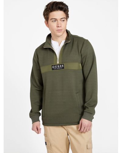 Guess Factory Zain Half-zip Sweater - Green