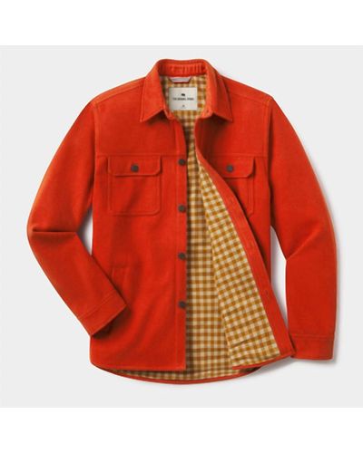 The Normal Brand The Brightside Flannel Lined Jacket - Red