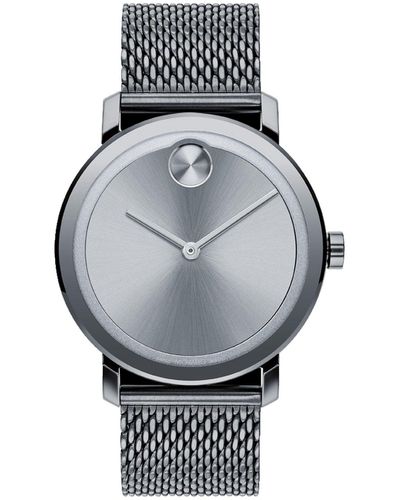 Movado Bold Evolution Gray Dial Watch - Metallic