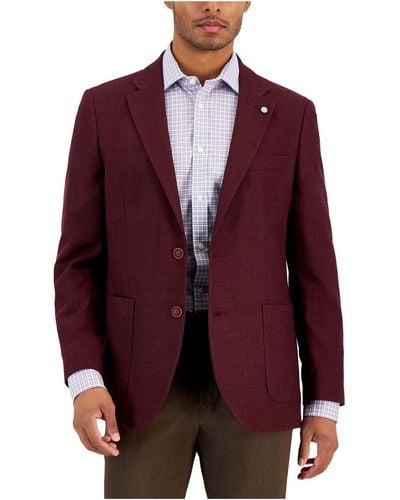 Vince Camuto Hill Slim Fit Suit Separate Two-button Blazer - Purple