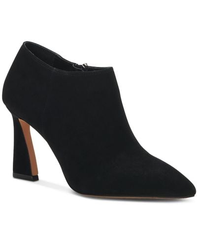 Vince Camuto Temindal Suede Pointed Toe Booties - Blue