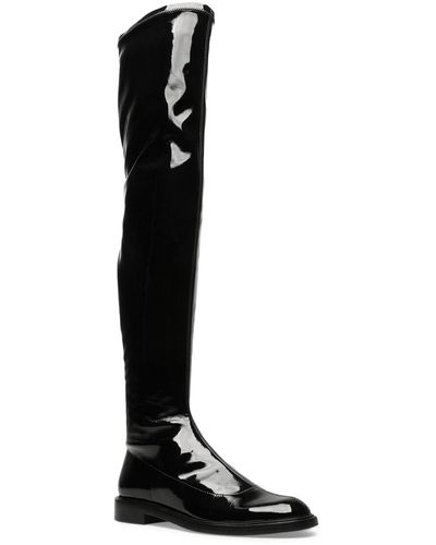 SCHUTZ SHOES S-kaolin Patent Leather Tall Over-the-knee Boots - Black