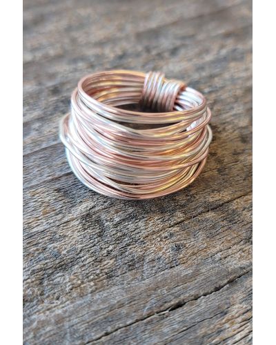 A Blonde and Her Bag Marcia Wire Wrap Ring - Multicolor