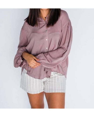 Eesome Business As Usual Blouse - Purple