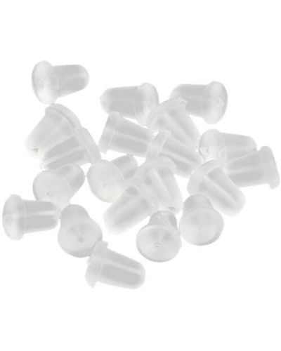 A Blonde and Her Bag Silicone Ear Backs - White