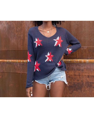 Wooden Ships Seeing Stars Sweater - Blue