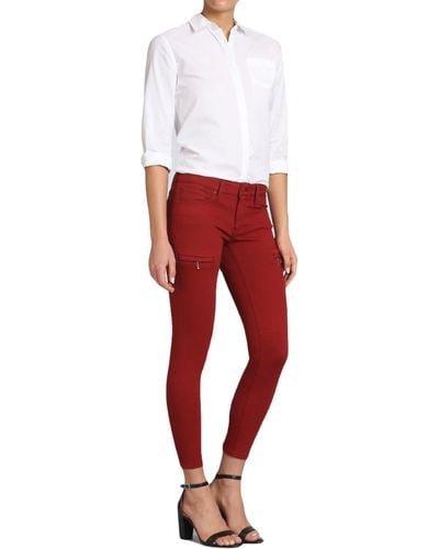 Mavi Karlina Denim Mid-rise Skinny Jeans - Red