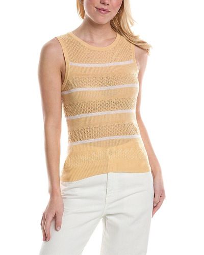 Central Park West Alma Wool-blend Tank - White