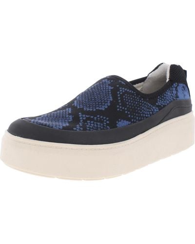 Franco Sarto L-lin Snake Print Casual Casual And Fashion Sneakers - Blue