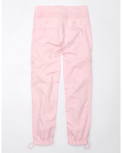 American Eagle Outfitters Ae Snappy Stretch Convertible baggy Cargo jogger - Pink