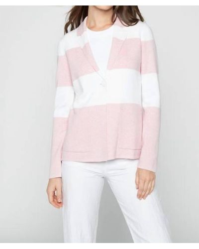 Kinross Cashmere Cotton Blend Blazer - Pink
