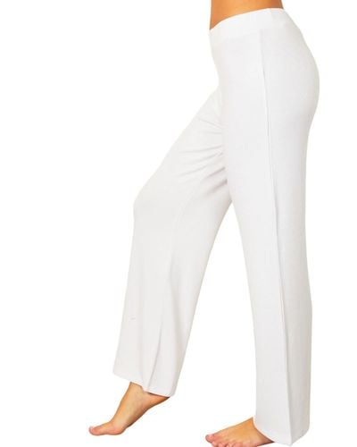French Kyss Soft Stretch Lounge Pant - White