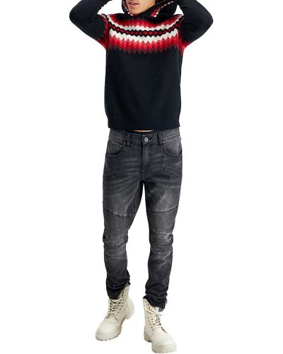 INC Cashmere Blend Knit Pullover Sweater - Black