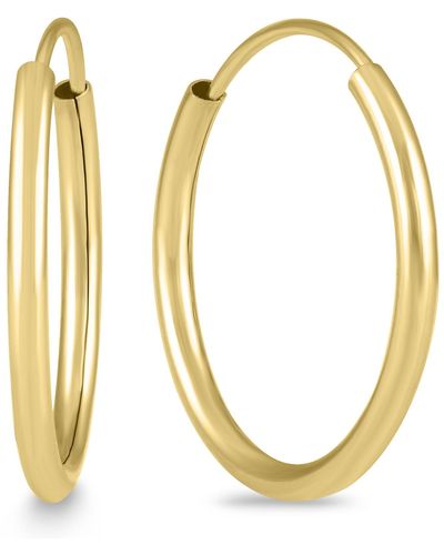 Monary 17mm Endless 14k Gold Filled Small Hoop Earrings - Yellow