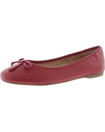 Me Too Hilly Leather Bow Flats - Red