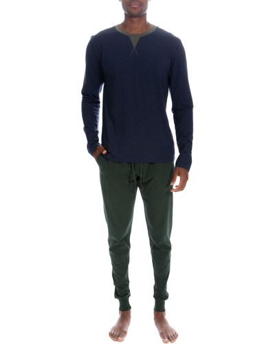 Unsimply Stitched Loungewear Combo - Blue