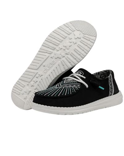 hey dude women's mistral sneakers black