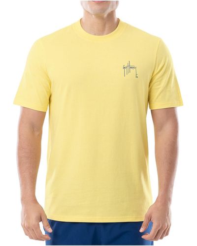 Guy Harvey Cotton Logo Graphic T-shirt - Yellow