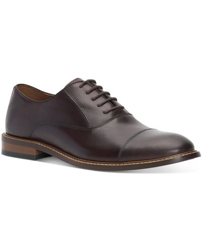 Vince Camuto Loxley Leather Office Oxfords - Brown