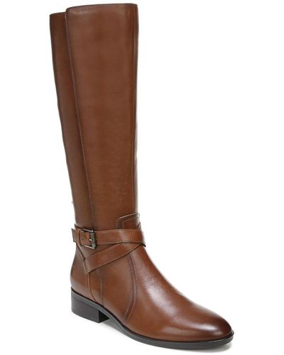 Naturalizer Rena Zipper Wide Calf Knee-high Boots - Brown