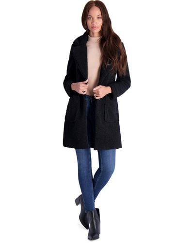 French Connection Teddy Faux Shearling Faux Fur Coat - Black