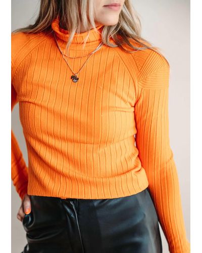 DELUC Pixies Turtleneck Sweater - Orange