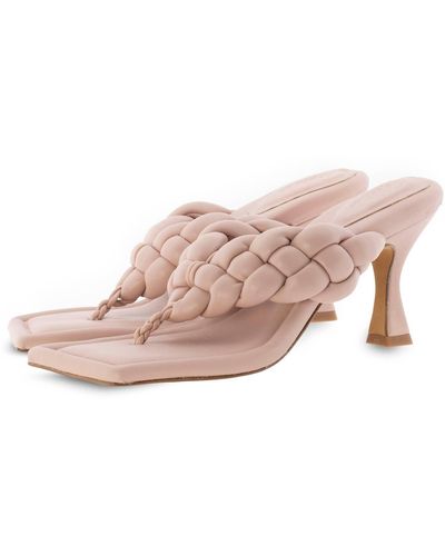 Toral Braided Leather Sandal - Pink