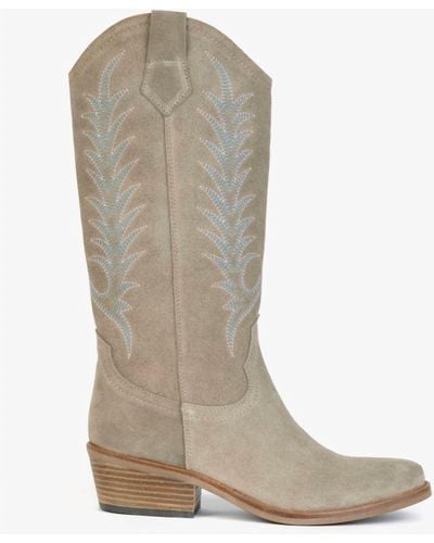 Penelope Chilvers Goldie Embroidered Cowboy Boot - White
