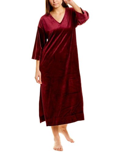 Donna Karan Sleepwear Luxe Layers Maxi Sleep Lounger - Red