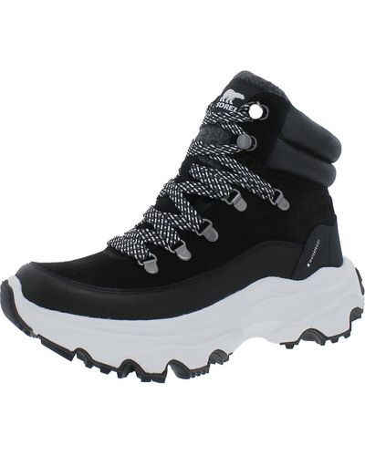 Sorel Leather Sneaker Hiking Boots - Black