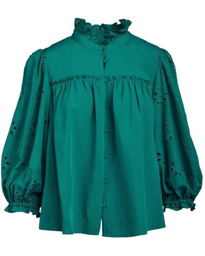 CROSBY BY MOLLIE BURCH Worth Blouse - Green