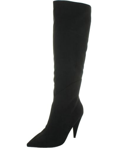 Jessica Simpson Maynard Textile Faux Suede Thigh-high Boots - Black