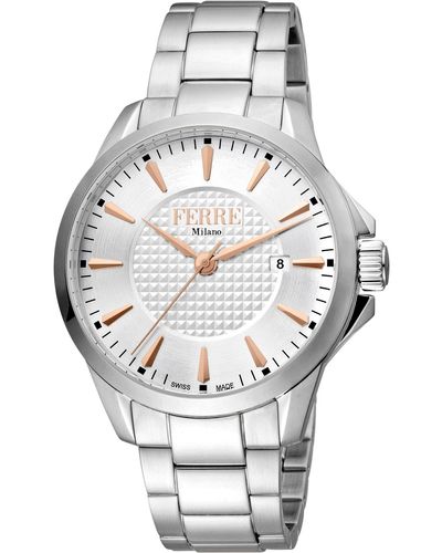 Ferré Fashion 42mm Quartz Watch - Gray